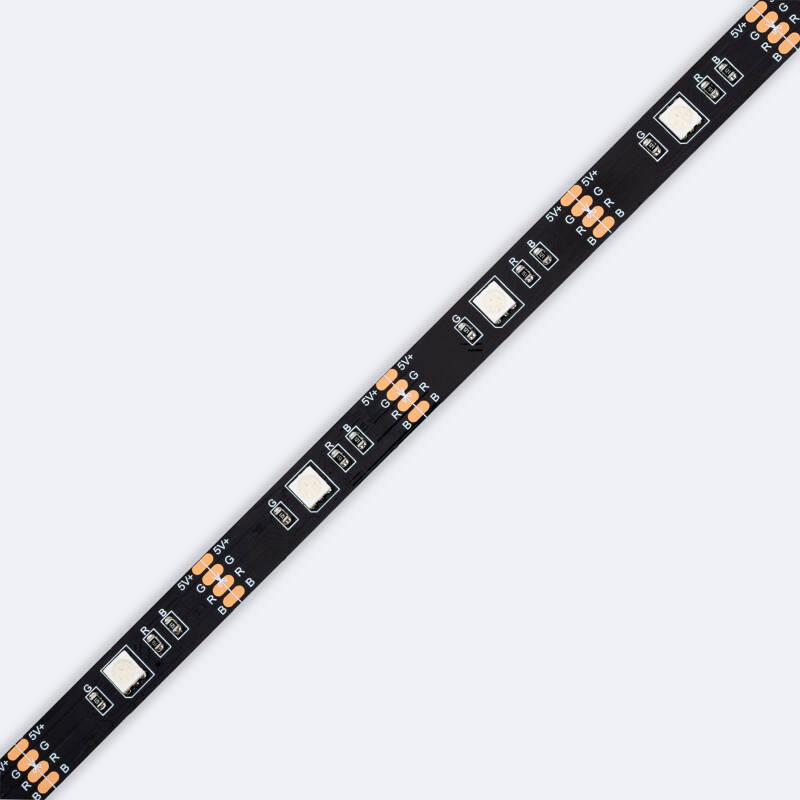 Tira LED 5V RGB 24 LED/m 2m IP20 KIT con USB para Televisión