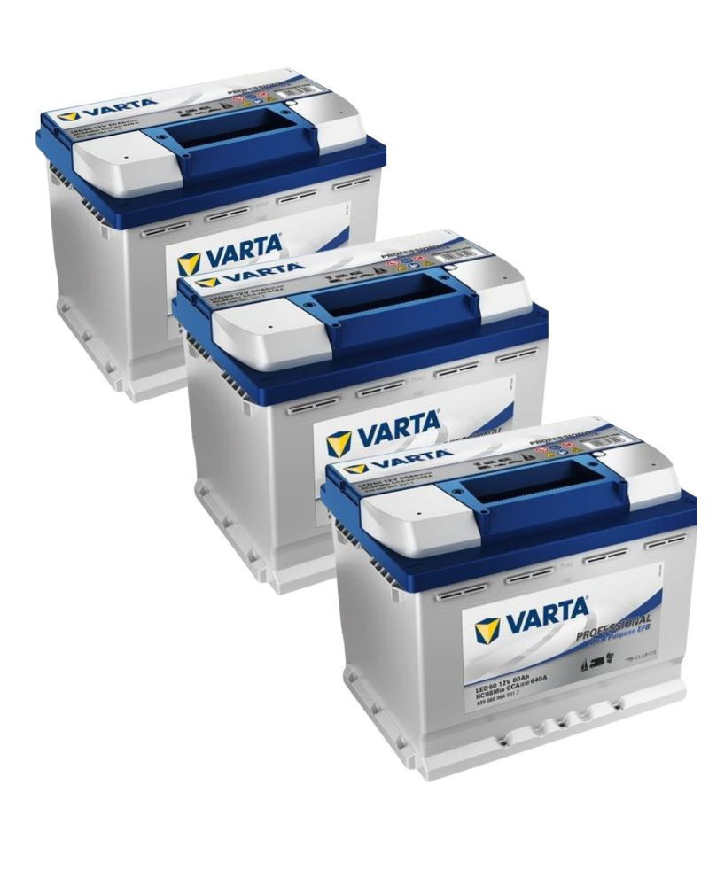 Pack 3 unidades de la Batería 70AH AGM 12V Varta