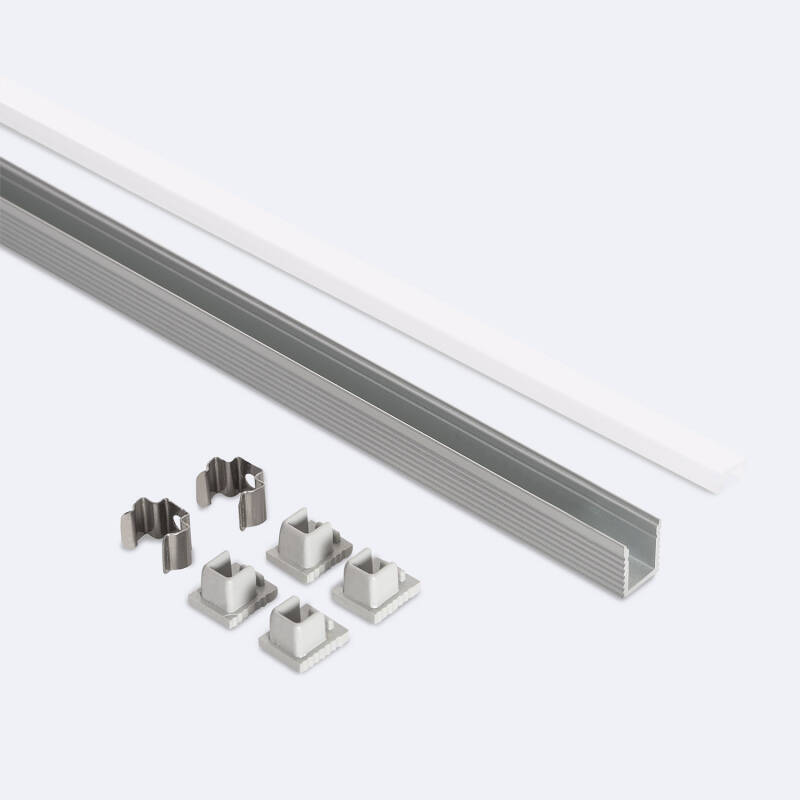 Perfil Aluminio Superficie Mini para Tira LED hasta 6 mm