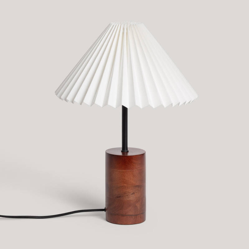 Lámpara de Mesa Madera Leonessa ILUZZIA
