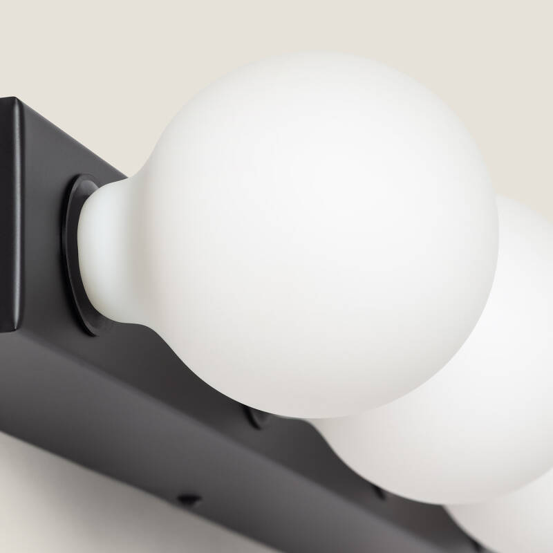 Lámpara de Pared Baño Metal 4 Focos Aizkra