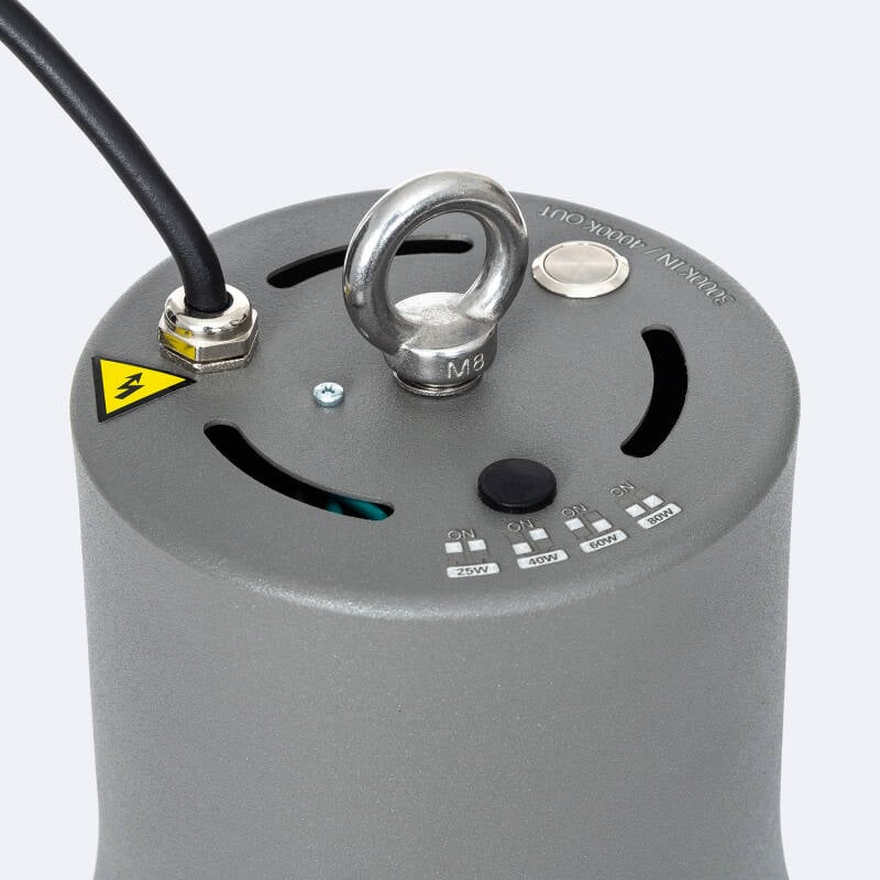 Campana LED Industrial 25-80W CCT Seleccionable LuzNova