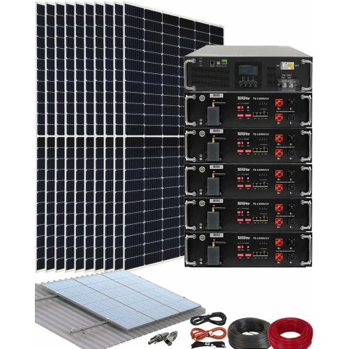 Kit Solar Vivienda Unifamiliar Aislada 5000W 48V 30kWhdia
