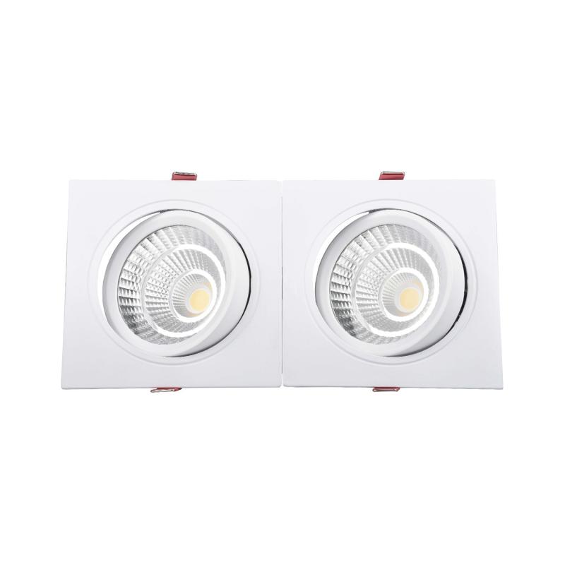 Foco Downlight LED 20W Rectangular Madison Corte 205x90 mm