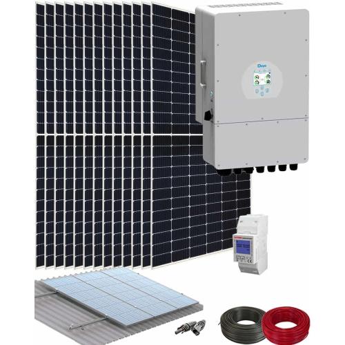 Kit Solar para Autoconsumo Fotovoltaico con Inversor Deye 12000W