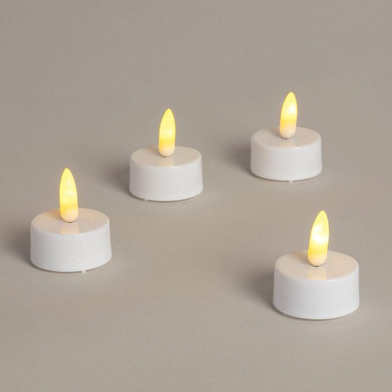 Pack 4 Velas LED Mini con Batería Dahun