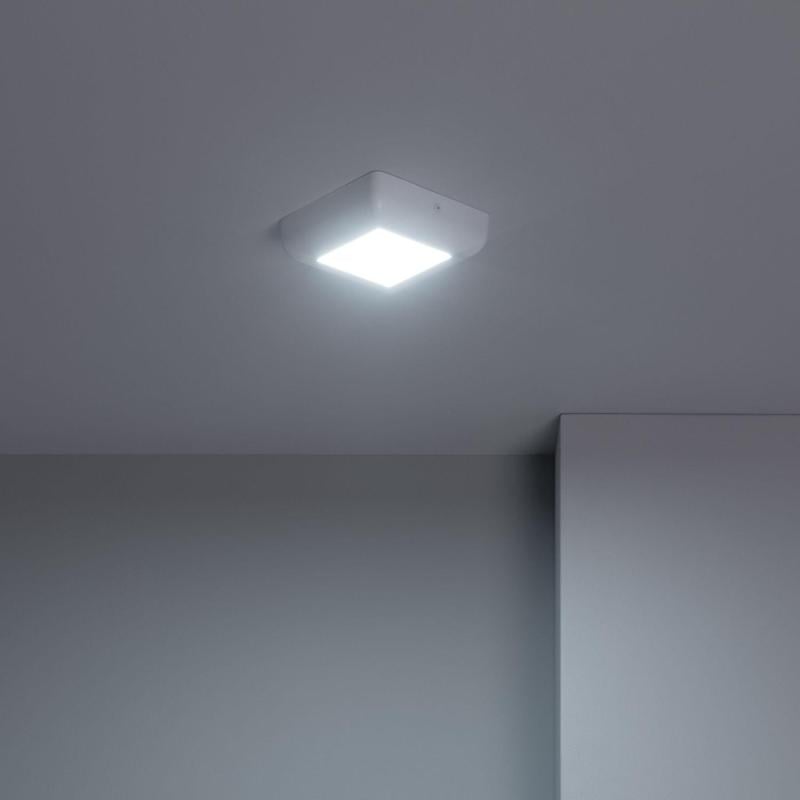 Plafón LED 6W Cuadrado Metal 122x122 mm Design White