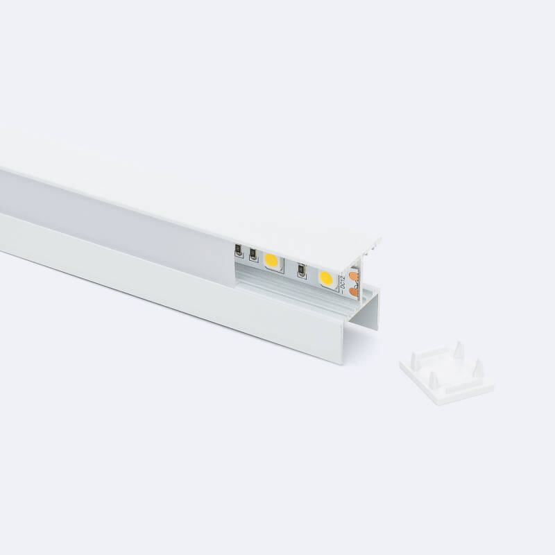 Perfil Aluminio Estantería para Tira LED hasta 12 mm