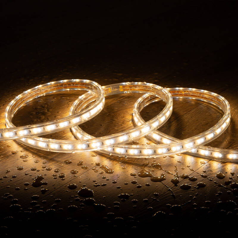 Tira LED CCT 220V 120 LED/m 10W/m 900lm/m Ancho 14mm Corte 100cm IP65 a Medida
