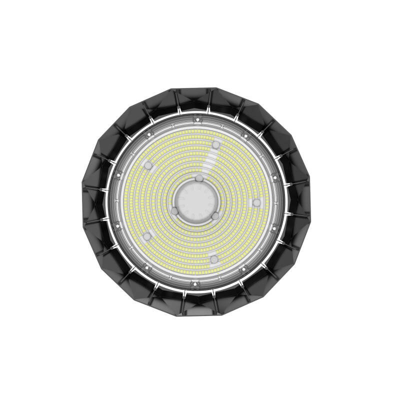 Campana LED Industrial UFO HBM Evo LUMILEDS 190lm/W PHILIPS Xitanium Regulable 0-10V 38000 Lm 7 Años 100000 Horas Óptica 120º