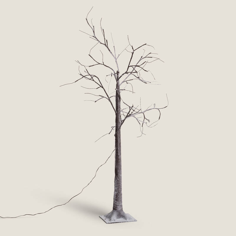 Árbol de Navidad 64 LED 150 cm Blanco Cálido