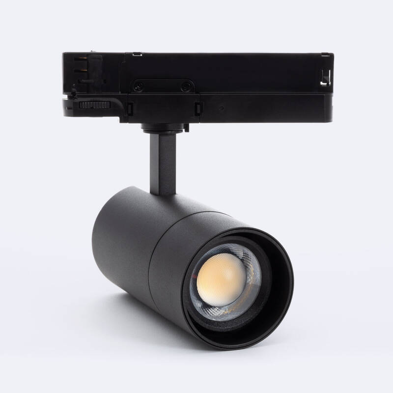 Foco Carril LED Trifásico 20W Wild CCT Seleccionable Regulable TRIAC Multiángulo 24-60º