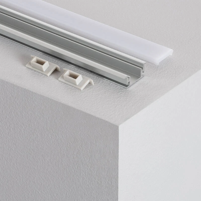 Perfil Aluminio Pisable Suelo para Tiras LED hasta 12 mm
