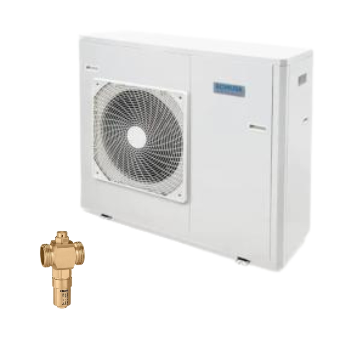 Kit Aerotermia con Fancoils Domusa Dual Clima 9R 9kW R32 para 120m2