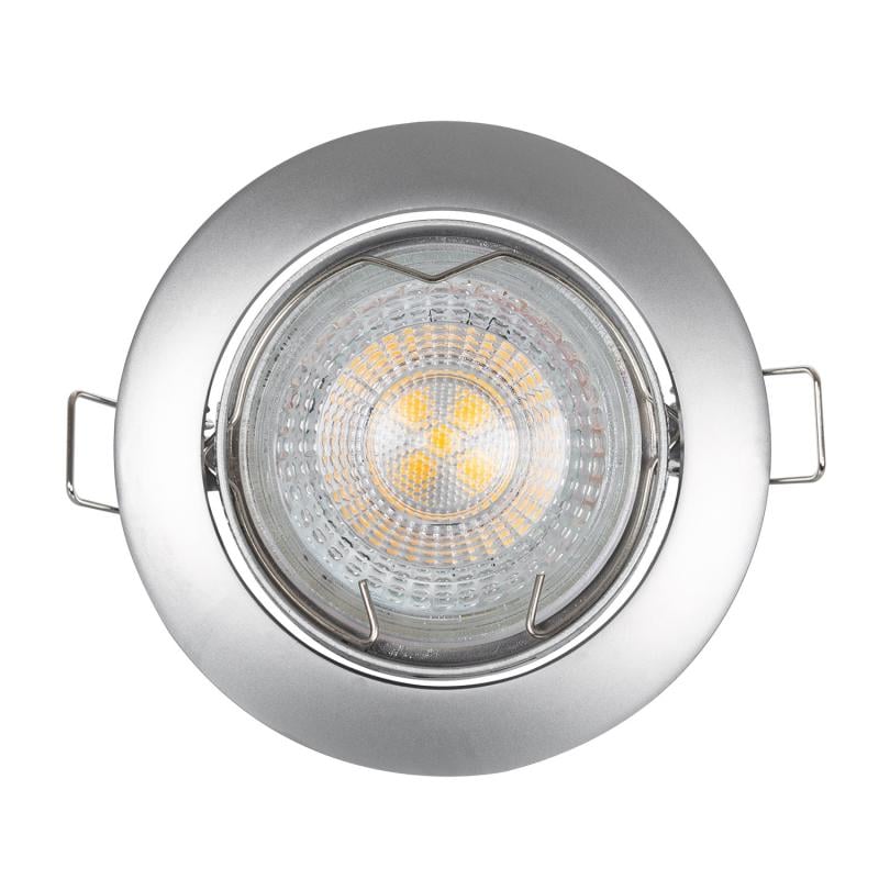 Aro Downlight Circular Basculante para Bombilla LED GU10 / GU5.3 Corte Ø 72 mm