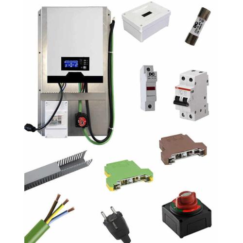 Inversor Cargador Voltronic 1000W 12V premontado con protecciones