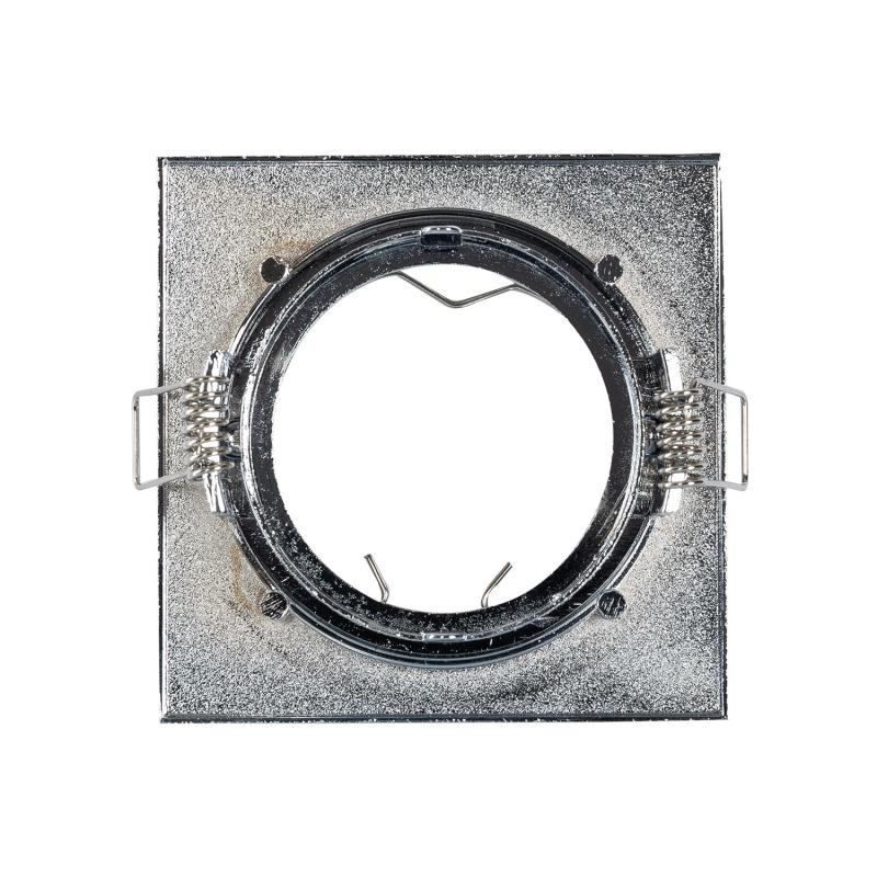 Aro Downlight Cuadrado Basculante para Bombilla LED GU10 / GU5.3 Corte Ø 72 mm