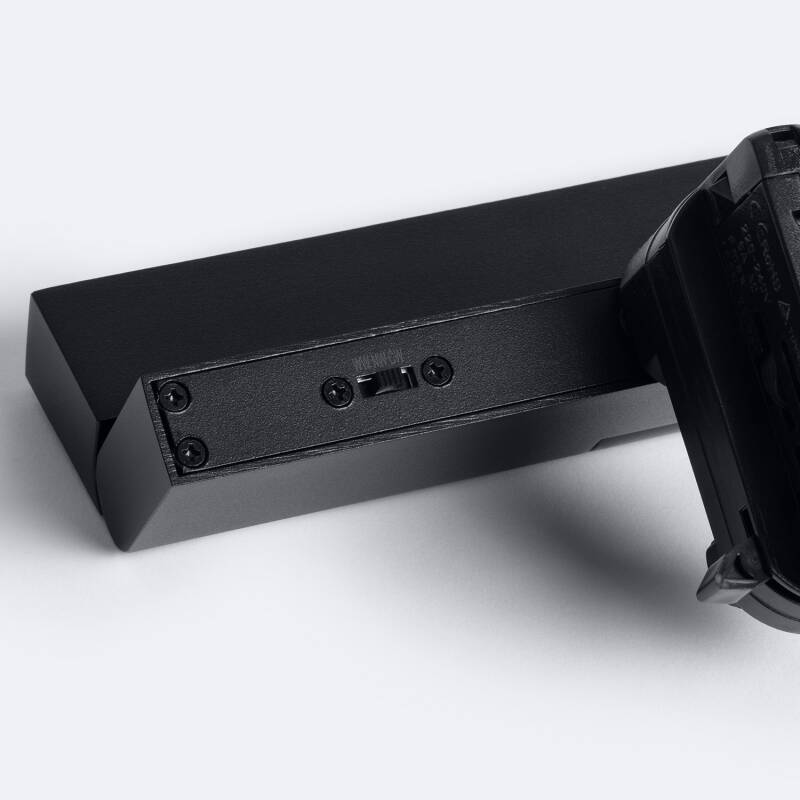 Foco Carril Lineal LED Trifásico 12W Regulable CCT Seleccionable Elegant Optic Negro