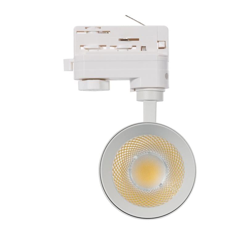 Foco Carril LED Trifásico 20W Mallet Regulable Blanco
