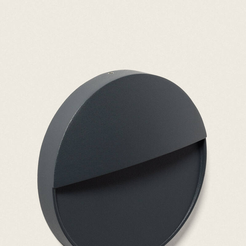 Aplique de Pared Exterior LED 3W CCT Seleccionable Superficie Circular Jade