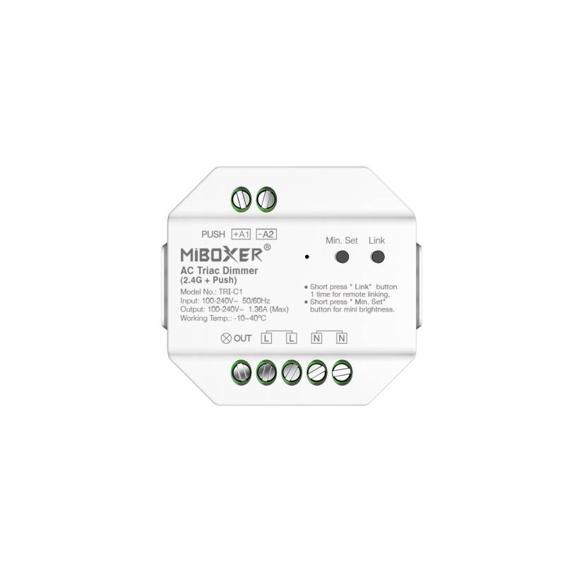 Regulador LED TRIAC + Mando RF Monocolor MiBoxer