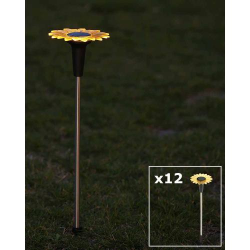 Pack 12uds Luces Solares para Exterior