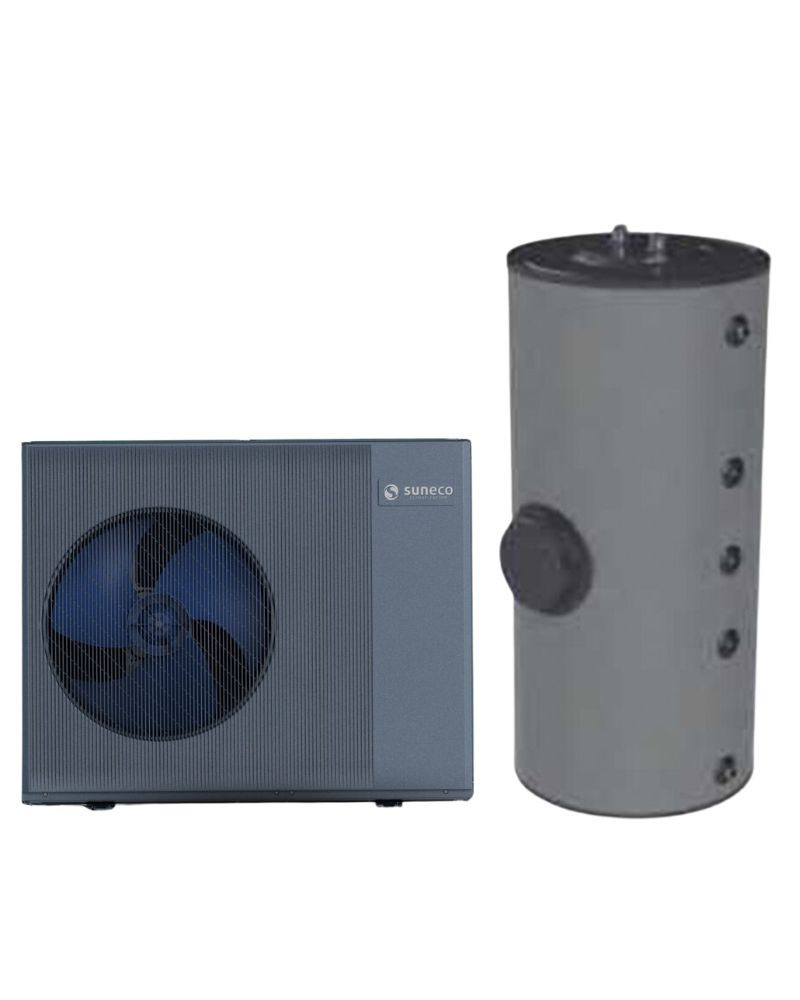 Kit Aerotermia Alta Temperatura 10kW Suneco con interacumulador 150L para ACS