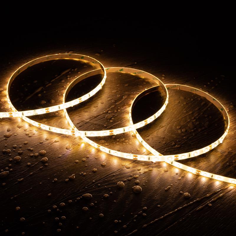 Tira LED 12V SMD 60 LED/m 5m 5W/m 400lm/m Ancho 8mm Corte 5cm IP65