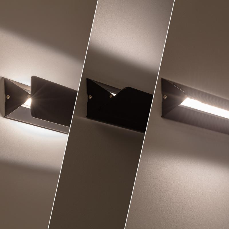 Aplique de Pared LED 10W de Aluminio Temis Negro