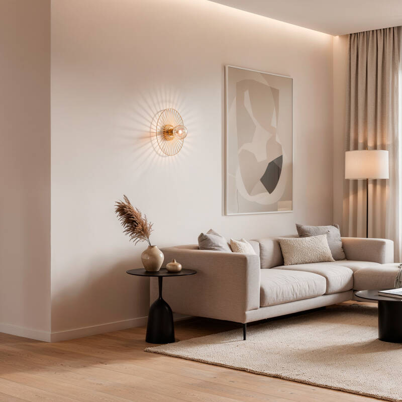 Aplique de Pared Metal Dharma