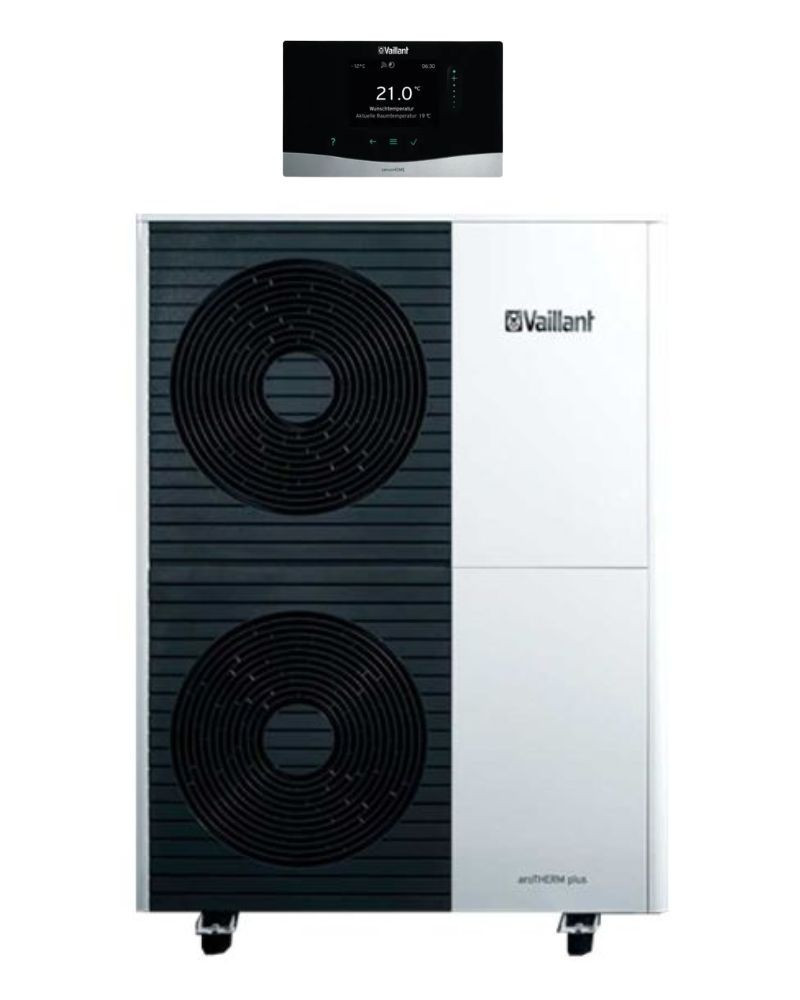 Bomba de Calor Aerotermia Vaillant AroTherm Plus 15 con Módulo Hidraulico MEH97/6 y sensoCOMFORT Inalámbrico
