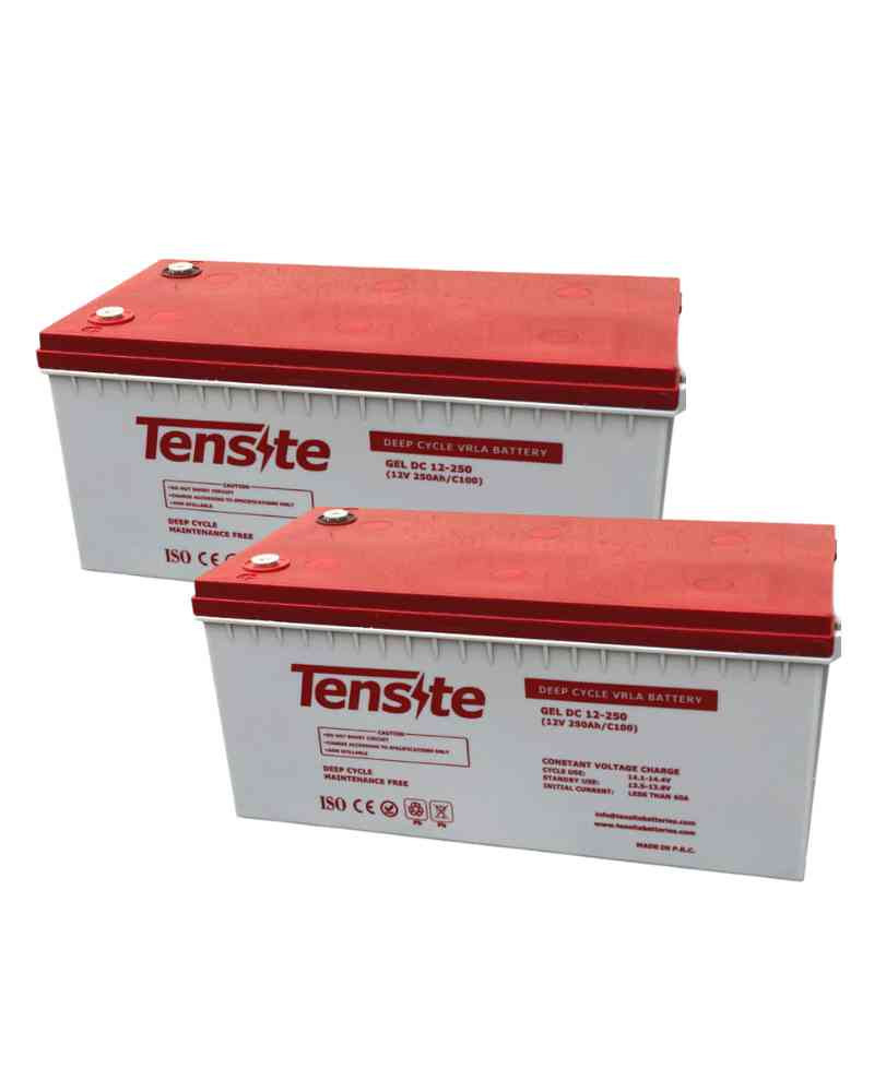 Pack 2 unidades Baterías GEL 250Ah 12V Tensite