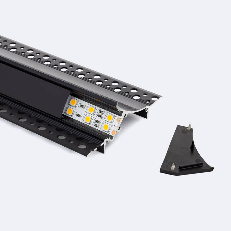 Perfil Aluminio Empotrable para Escayola / Pladur para Tira LED hasta 20mm