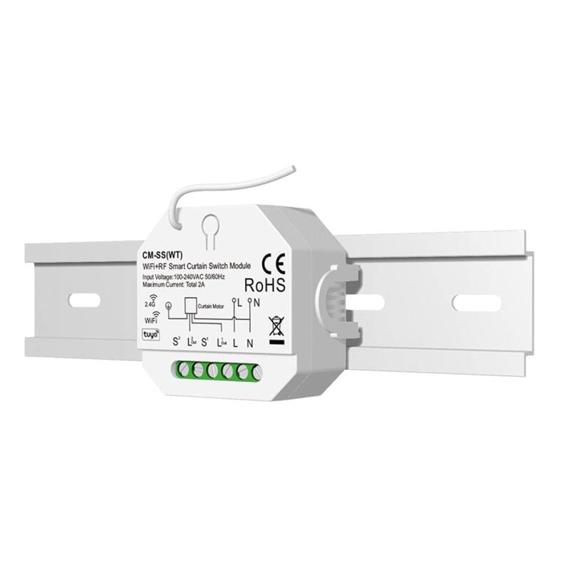 Interruptor Persiana WiFi Compatible con Mando RF SKYDANCE CM-SS(WT)