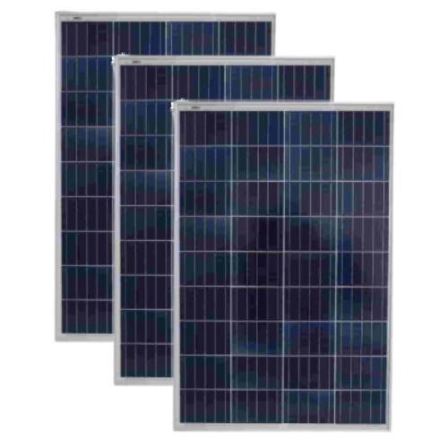 Pack 3 unidades Paneles Solares Pequeños 100W 12V Policristalinos