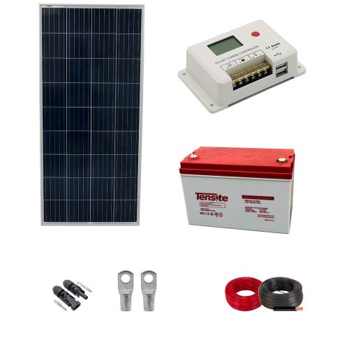 Kit Placa Solar 160W Camping con Batería