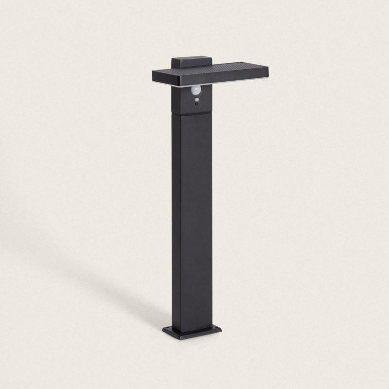 Baliza de Pie Exterior Solar LED 4W 50cm Aluminio con Sensor de Movimiento Bran