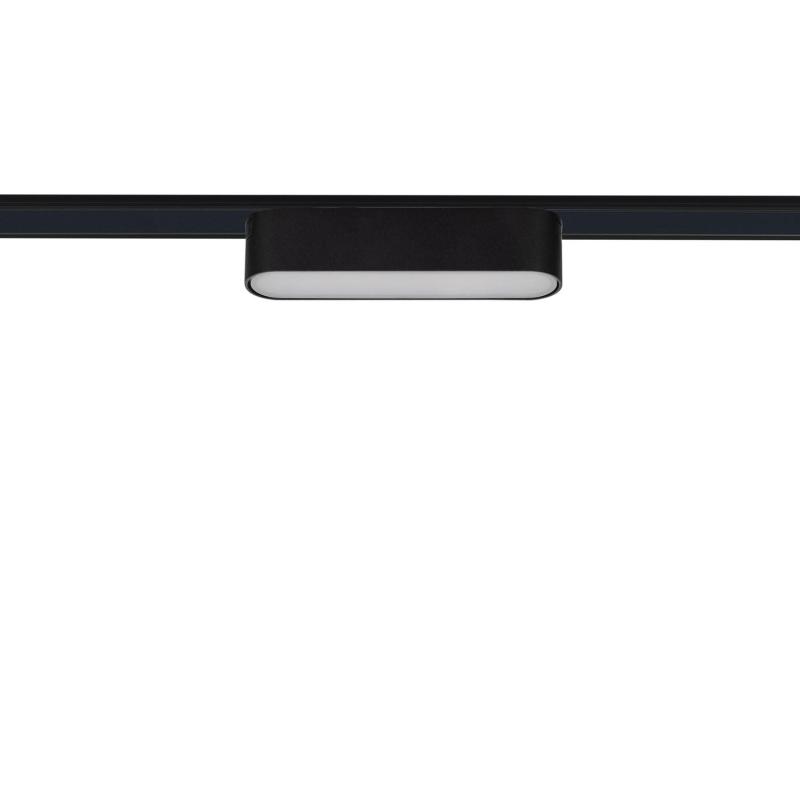 Foco Carril Lineal LED Magnético 25mm SuperSlim 6W 48V Negro 120mm