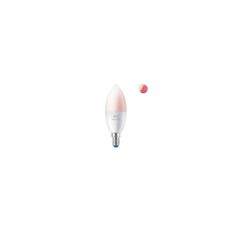 Bombilla Inteligente LED E14 4.9W 470 lm C37 WiFi + Bluetooth Regulable RGBWW WIZ