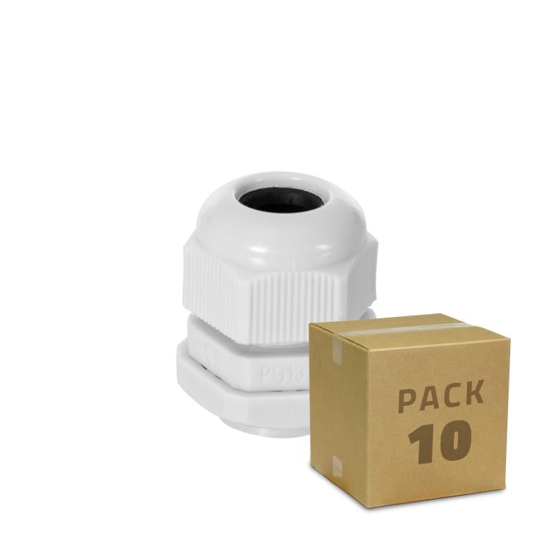 Pack 10 Unidades Prensaestopa Nylon IP68 Varios Tamaños