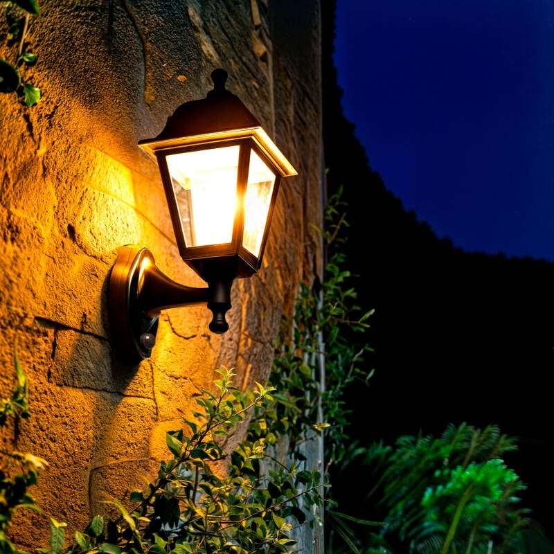 Lámpara de Pared Exterior con Detector de Movimiento PIR Sennen