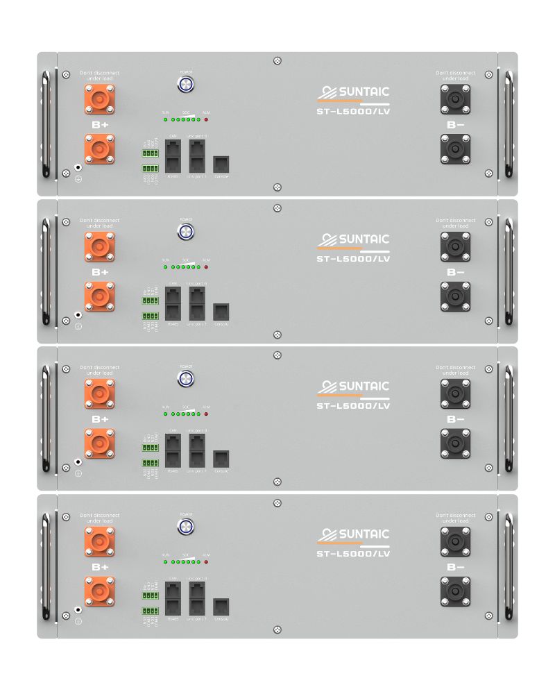 Pack 4 unidades de Baterías Solares de Litio Suntaic ST-L5000/LV 48V 20kWh 400Ah