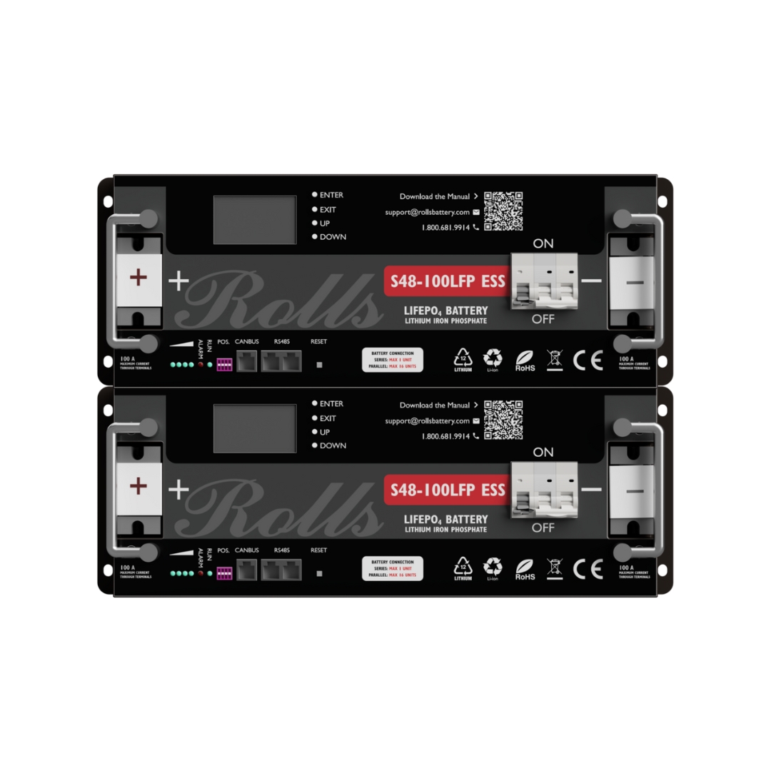 Pack 2ud Batería de Litio 100Ah Rolls S48-100LFP ESS