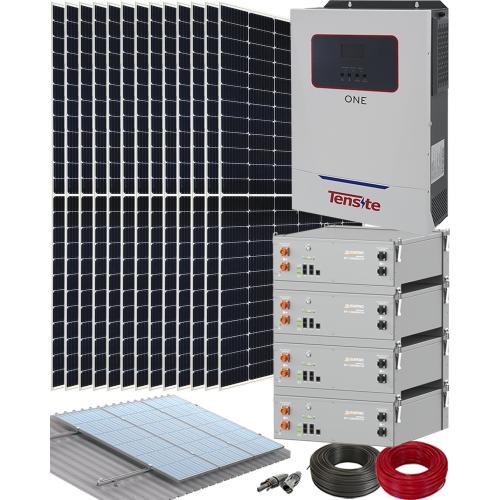Kit Solar Vivienda Aislada 5500W 48V con Batería de Litio Suntaic para uso constante