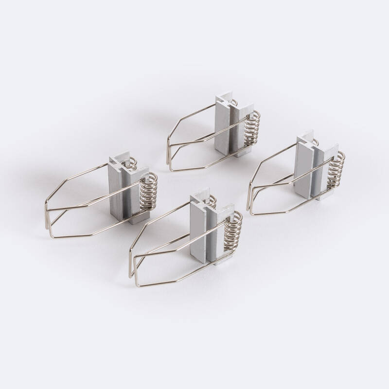 Perfil Aluminio Superficie con anclaje Empotrado mediante clips para Tira LED hasta 24 mm