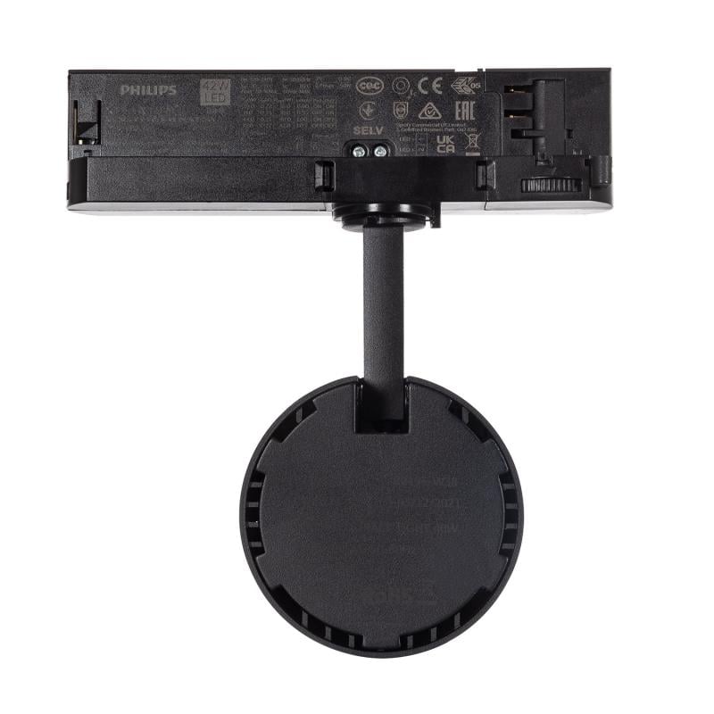 Foco Carril LED Trifásico 40W d'Angelo PHILIPS Xitanium Negro