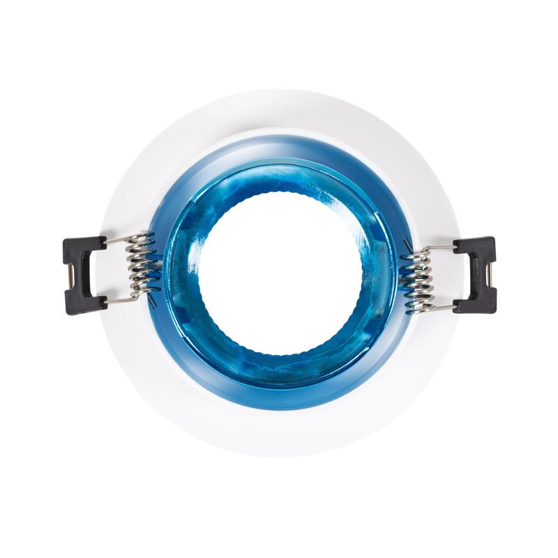 Aro Downlight Circular Basculante de Colores para Bombilla LED GU10 / GU5.3 Corte Ø80 mm
