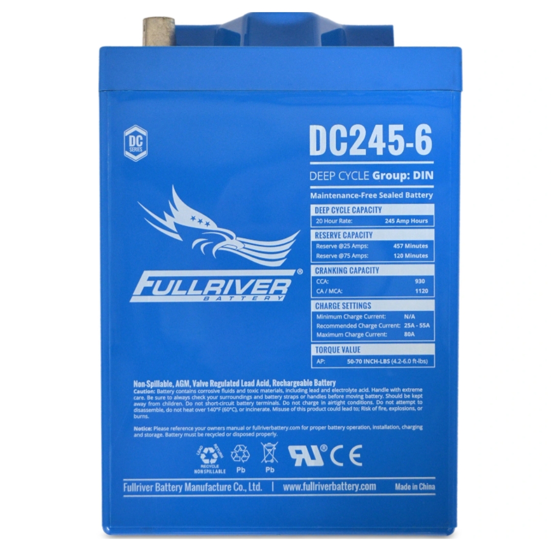 Batería 6v AGM Solar 245Ah C20 Monobloc Fullriver DC245-6