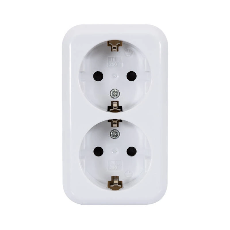 Enchufe de Superficie Doble Tipo F Schuko