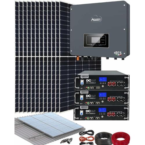 Kit Instalación de Placas Solares Azzurro 6000W con Batería de Litio 15kWh